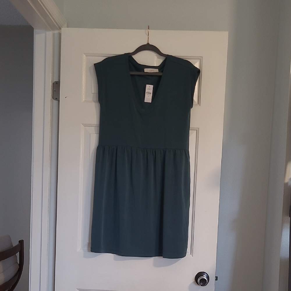 LOFT Teal Mini Dress